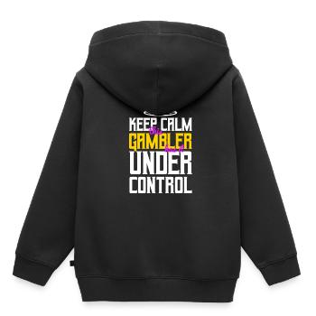 Casino - Kinder Premium Organic Hoodie - Schwarz - Hinten - AI Model Kid Male (0cm)