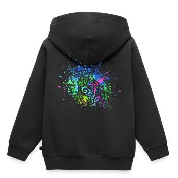 Taureau - Signe du zodiaque Taureau - Je suis Taureau - Taureau - Sweat Premium à capuche enfant bio - noir - Dos - AI Model Kid Male (0cm)