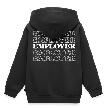 Leitender Vorgesetzter des Arbeitgebers - Kinder Premium Organic Hoodie - Schwarz - Hinten - AI Model Kid Male (0cm)