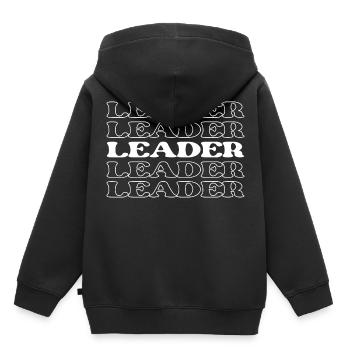 Leiter Leiter Leiter Vorgesetzter Manager - Kinder Premium Organic Hoodie - Schwarz - Hinten - AI Model Kid Male (0cm)