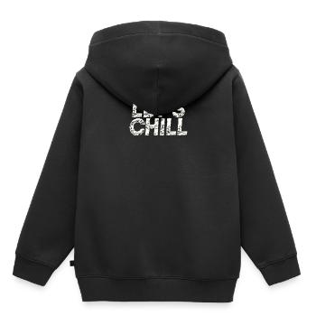 Let's Chill Geschenkidee Chillen - Kinder Premium Organic Hoodie - Schwarz - Hinten - AI Model Kid Male (0cm)