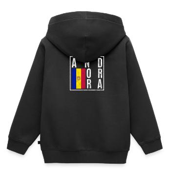 Andorra - Kids Premium Organic Hoodie - black - Back - AI Model Kid Male (0cm)