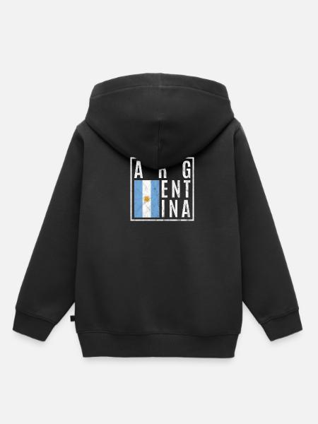 Argentinien - Kinder Premium Organic Hoodie - Schwarz