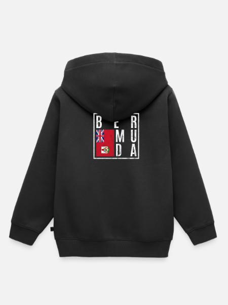 Bermuda - Kinder Premium Organic Hoodie - Schwarz