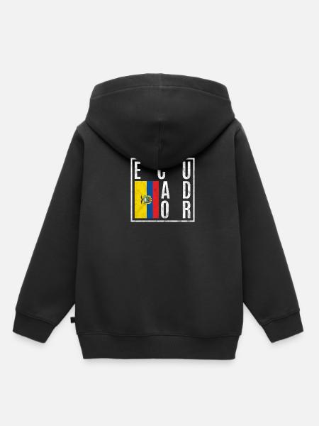 Ecuador - Kinder Premium Organic Hoodie - Schwarz