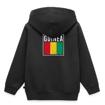 Guinea - Kinder Premium Organic Hoodie - Schwarz - Hinten - AI Model Kid Male (0cm)