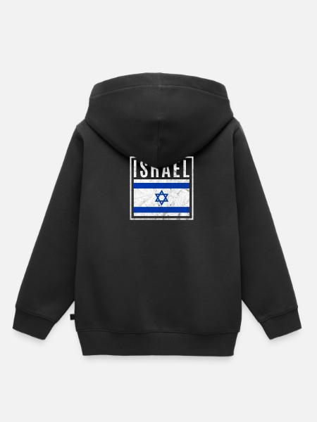 Israel - Kinder Premium Organic Hoodie - Schwarz