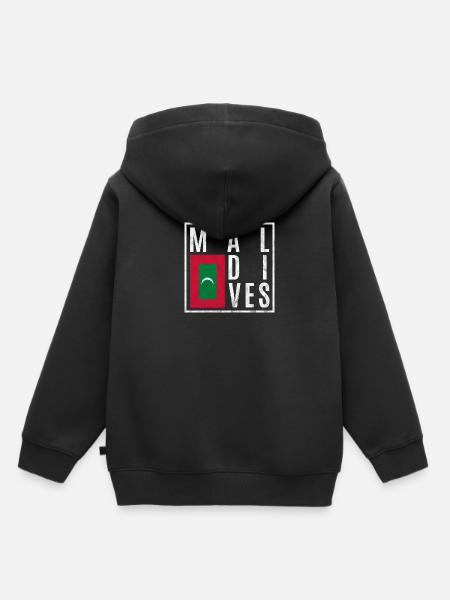 Malediven - Kinder Premium Organic Hoodie - Schwarz