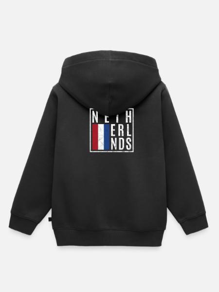 Niederlande - Kinder Premium Organic Hoodie - Schwarz
