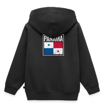 Panama - Sweat Premium à capuche enfant bio - noir - Dos - AI Model Kid Male (0cm)