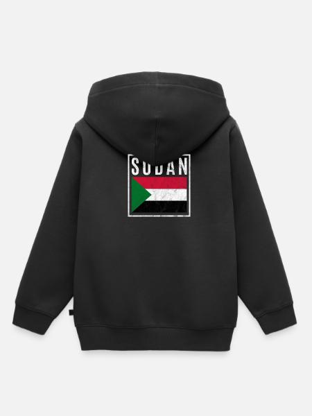 Sudan - Kinder Premium Organic Hoodie - Schwarz