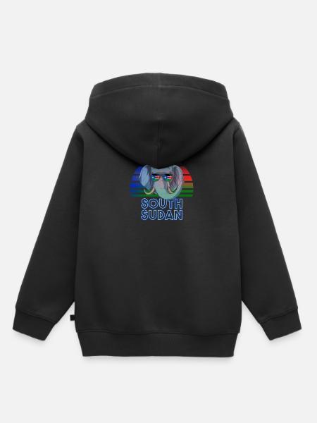 Südsudan - Kinder Premium Organic Hoodie - Schwarz