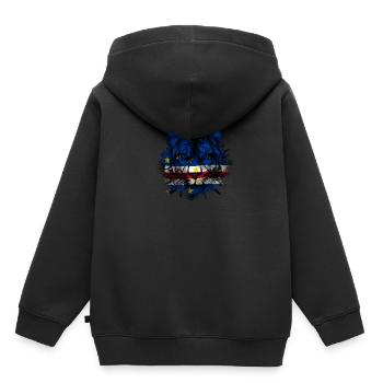 Cap-Vert - Sweat Premium à capuche enfant bio - noir - Dos - AI Model Kid Male (0cm)