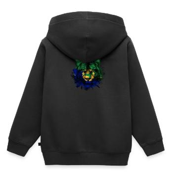 Île Christmas - Sweat Premium à capuche enfant bio - noir - Dos - AI Model Kid Male (0cm)