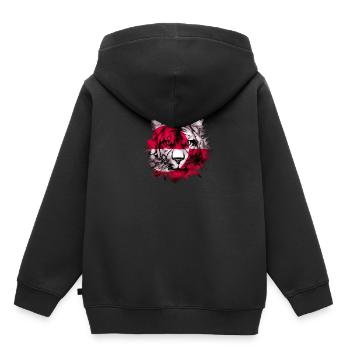 Groenland - Sweat Premium à capuche enfant bio - noir - Dos - AI Model Kid Male (0cm)