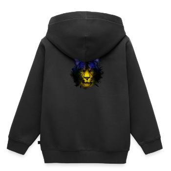 Guadeloupe - Kinder Premium Organic Hoodie - Schwarz - Hinten - AI Model Kid Male (0cm)