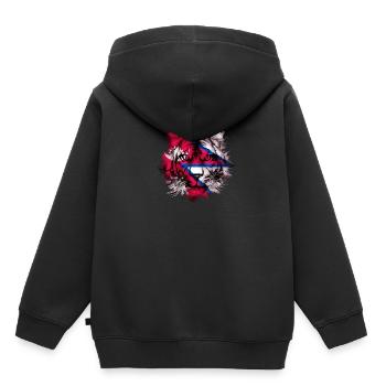 Nepal - Kinder Premium Organic Hoodie - Schwarz - Hinten - AI Model Kid Male (0cm)