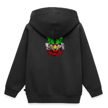 Perse - Sweat Premium à capuche enfant bio - noir - Dos - AI Model Kid Male (0cm)