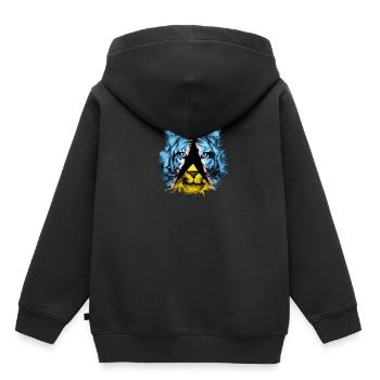 St. Lucia - Kinder Premium Organic Hoodie - Schwarz - Hinten - AI Model Kid Male (0cm)