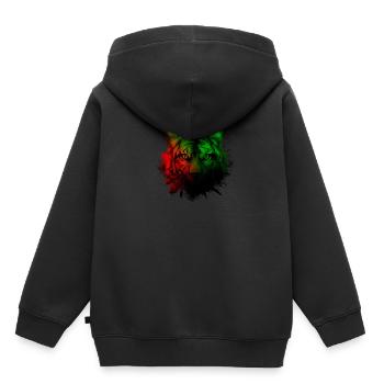 Martinique - Kinder Premium Organic Hoodie - Schwarz - Hinten - AI Model Kid Male (0cm)