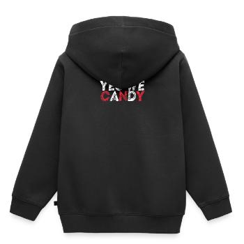 Yes We Candy Geschenkidee Süßigkeit lustig - Kinder Premium Organic Hoodie - Schwarz - Hinten - AI Model Kid Male (0cm)