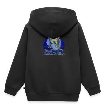 Bosnien und Herzegowina - Kinder Premium Organic Hoodie - Schwarz - Hinten - AI Model Kid Male (0cm)
