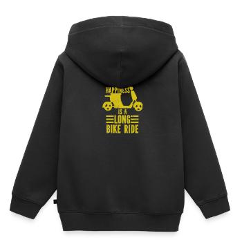 Motorrad Motocross Bike Racing Motorsport - Kinder Premium Organic Hoodie - Schwarz - Hinten - AI Model Kid Male (0cm)