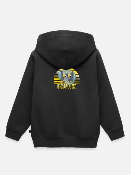 Brunei - Kinder Premium Organic Hoodie - Schwarz