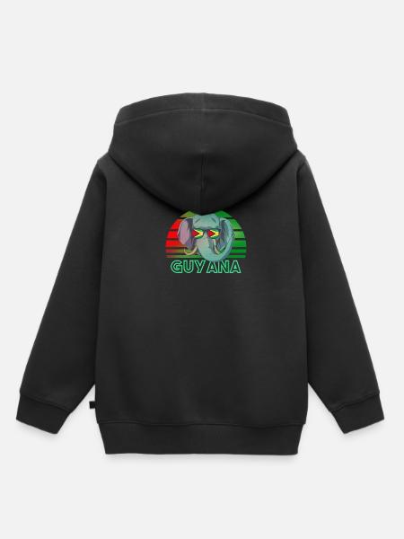 Guyana - Kinder Premium Organic Hoodie - Schwarz