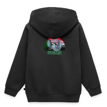 Sudan - Kids Premium Organic Hoodie - black - Back - AI Model Kid Male (0cm)