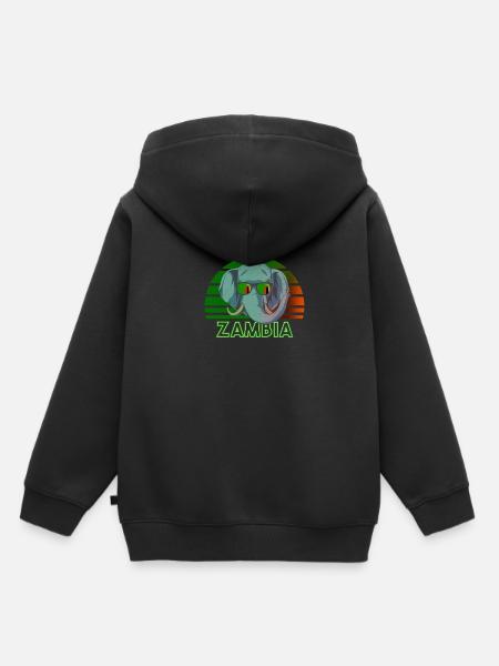 Sambia - Kinder Premium Organic Hoodie - Schwarz