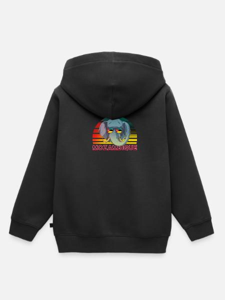 Mosambik - Kinder Premium Organic Hoodie - Schwarz