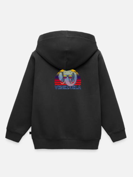 Venezuela - Kinder Premium Organic Hoodie - Schwarz