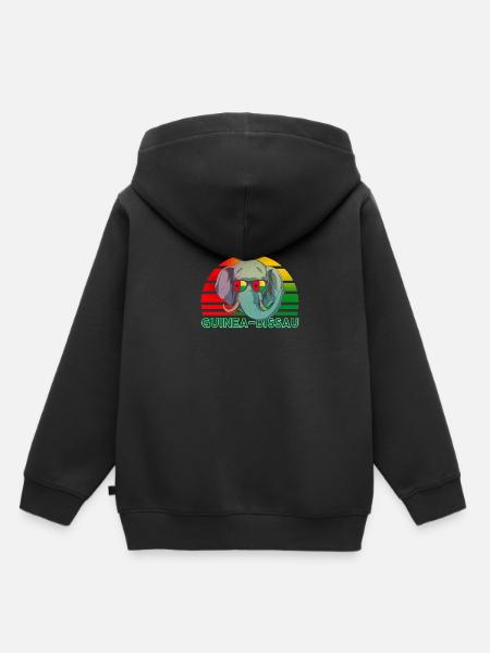 Guinea-Bissau - Kinder Premium Organic Hoodie - Schwarz