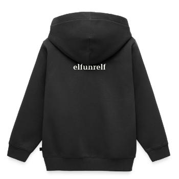 elfuhrelf 11:11 Idée cadeau carnaval drôle - Sweat Premium à capuche enfant bio - noir - Dos - AI Model Kid Male (0cm)