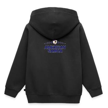 Amerikanisch-Samoa - Kinder Premium Organic Hoodie - Schwarz - Hinten - AI Model Kid Male (0cm)