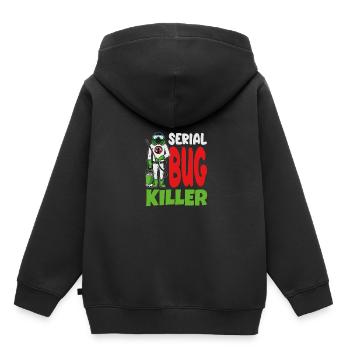 Lustige Exterminator Serial Bug Killer - Kinder Premium Organic Hoodie - Schwarz - Hinten - AI Model Kid Male (0cm)