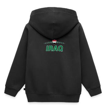 Irak - Sweat Premium à capuche enfant bio - noir - Dos - AI Model Kid Male (0cm)