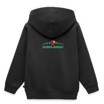 Guinée-Bissau - Sweat Premium à capuche enfant bio - noir - Dos - AI Model Kid Male (0cm)