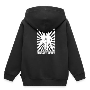 Israel Martial Arts Sparring Gift Krav Maga - Kids Premium Organic Hoodie - black - Back - AI Model Kid Male (0cm)