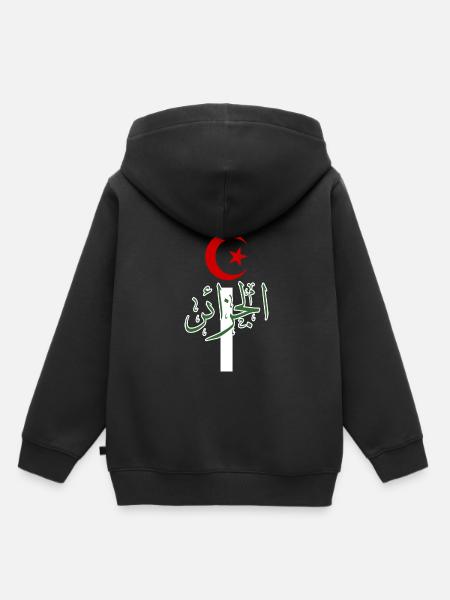 Algerien - Kinder Premium Organic Hoodie - Schwarz