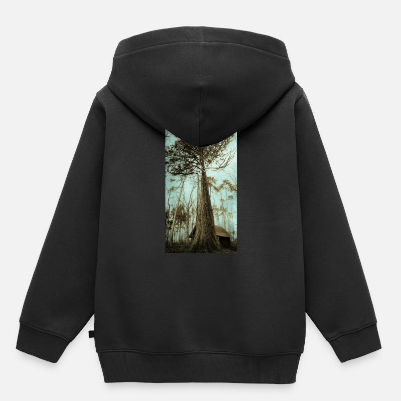 Séquoia 2 - Sweat Premium à capuche enfant bio - noir
