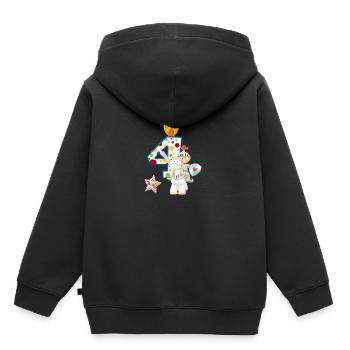Birthday figure 4 Prince knight horse boy - Kids Premium Organic Hoodie - black - Back - AI Model Kid Male (0cm)