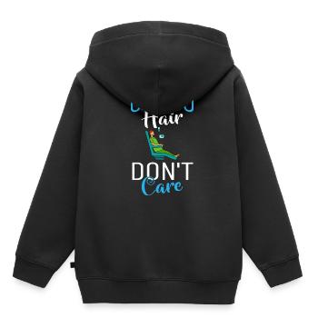 Chemotherapie Chemo Krebs Therapie - Kinder Premium Organic Hoodie - Schwarz - Hinten - AI Model Kid Male (0cm)