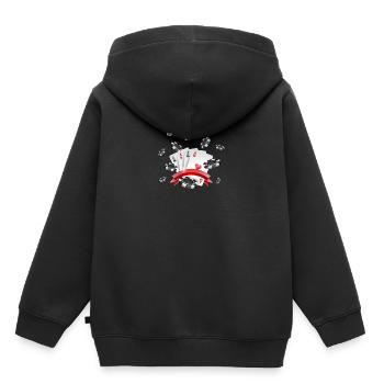 roulette - Kinder Premium Organic Hoodie - Schwarz - Hinten - AI Model Kid Male (0cm)