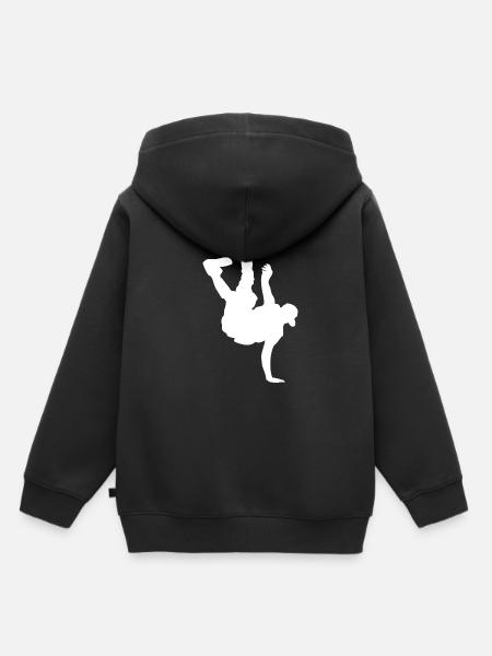 break dancing - Kids Premium Organic Hoodie - black