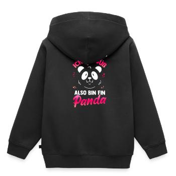Pandas Süß Pandabär Bär Panda Geschenk Urlaub Pand - Kinder Premium Organic Hoodie - Schwarz - Hinten - AI Model Kid Male (0cm)