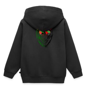 Martinique - Kinder Premium Organic Hoodie - Schwarz - Hinten - AI Model Kid Male (0cm)