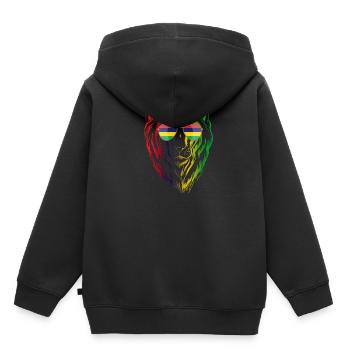 Maurice - Sweat Premium à capuche enfant bio - noir - Dos - AI Model Kid Male (0cm)