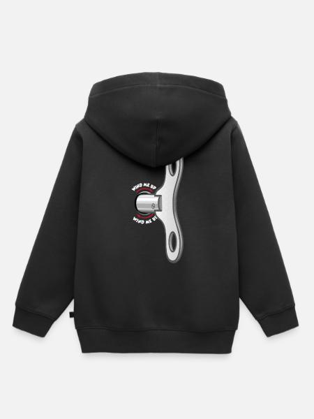 Zieh mich auf - Kinder Premium Organic Hoodie - Schwarz
